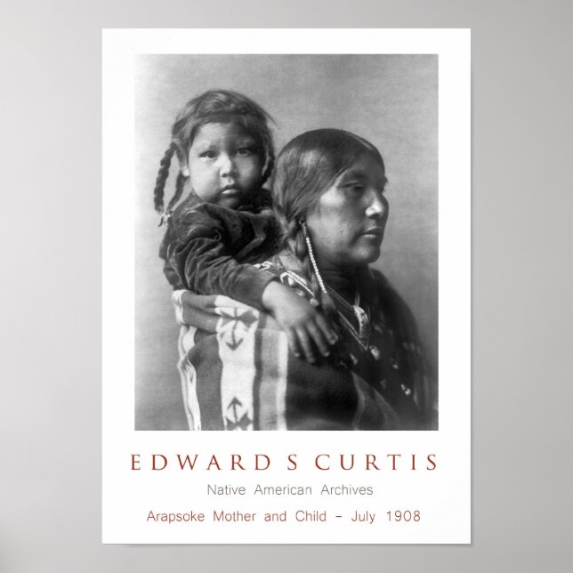 Arapsoke Mutter mit Kind Poster (Vorne)