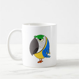 Ararauna Macaw Parrot Tasse