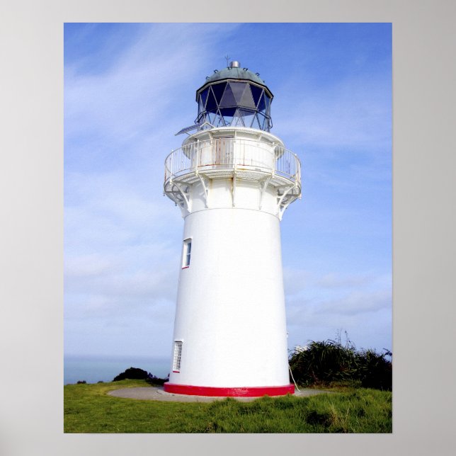 Araroa, Neuseeland. Ein Leuchtturm gibt Poster (Vorne)