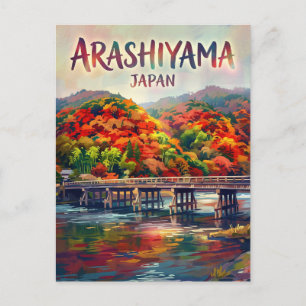 Arashiyama Bambuswald Japan Postkarte