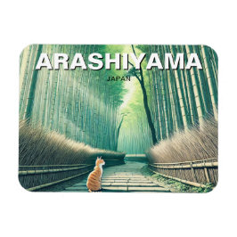 Arashiyama Japan Kyōto Bambuswald Magnet