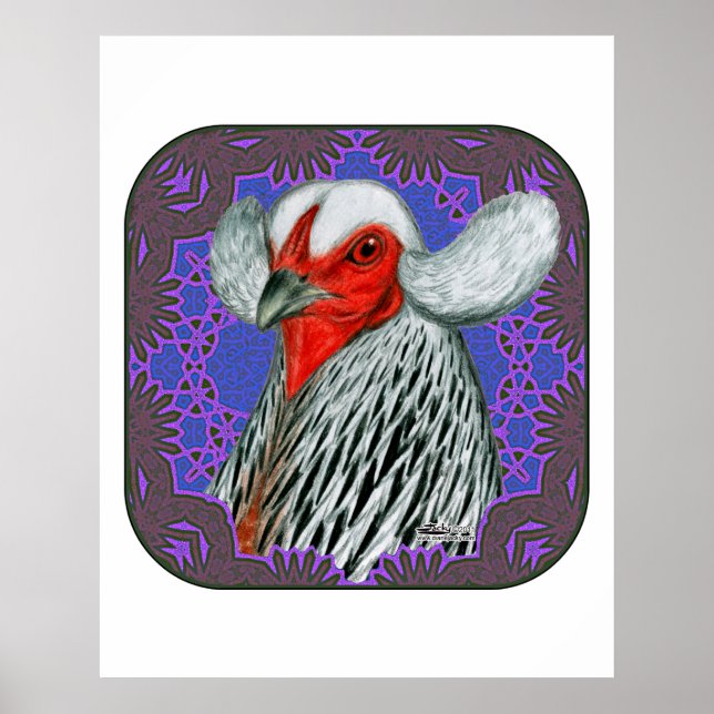 Araucana Head Gerahmt Poster (Vorne)