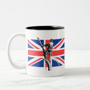 Arb Art Arborist Baum Chirurg Chainsaw Zweifarbige Tasse