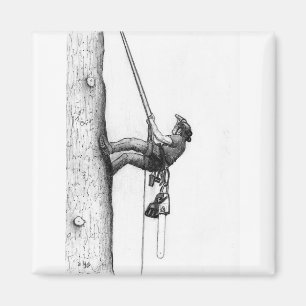 Arb Art Arborist Tree Chirurg Chainsaw Geschenkkar Magnet