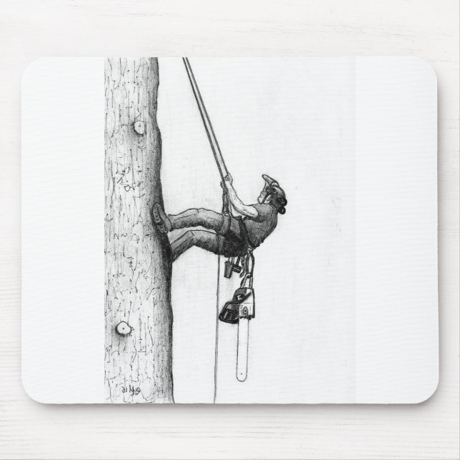 Arb Art Arborist Tree Chirurg Chainsaw Geschenkkar Mousepad (Vorne)