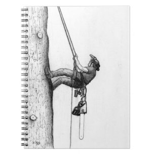 Arb Art Arborist Tree Chirurg Chainsaw Karte Notizblock