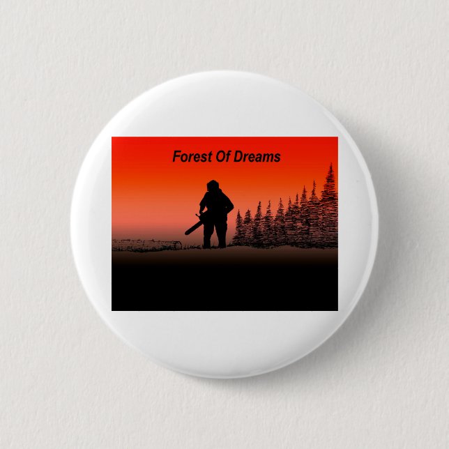 Arb Art Arborist Tree Chirurg Chainsaw Landschaft Button (Vorderseite)