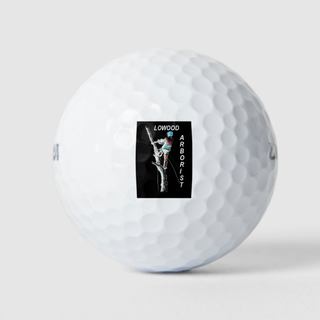Arb Art Arborist Tree Chirurg Chainsaw Landschaft Golfball (Vorderseite)