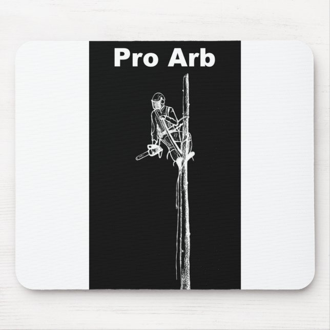 Arb Art Arborist Tree Chirurg Chainsaw Landschaft Mousepad (Vorne)