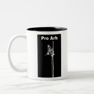 Arb Art Arborist Tree Chirurg Chainsaw Landschaft Zweifarbige Tasse