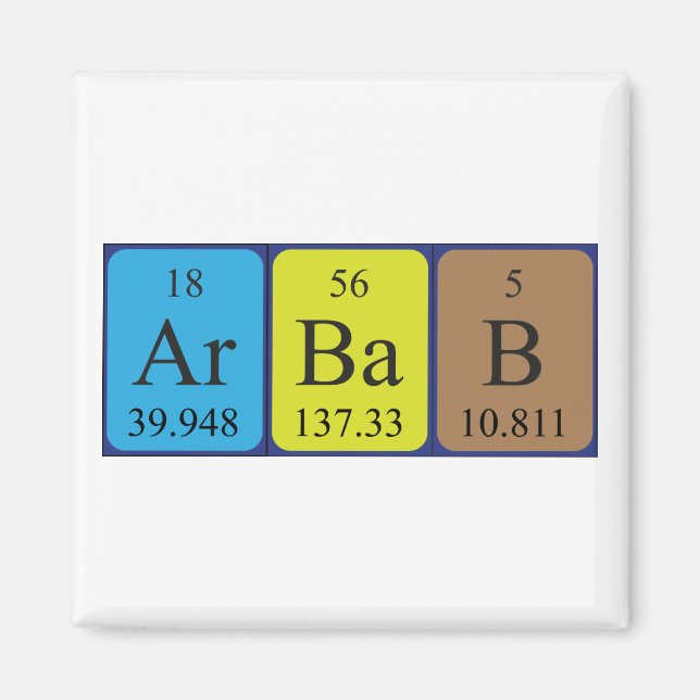 Arbab-Periodenmagnetmagnet Magnet (Vorne)