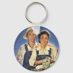 Arbeit an einem Bauernhof...Diesen Sommer Schlüsselanhänger