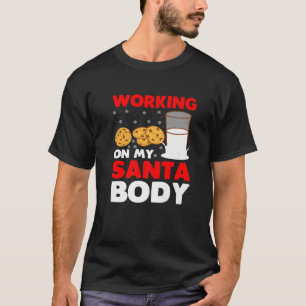 Arbeit an meinem Weihnachtsmann lustige Weihnachts T-Shirt