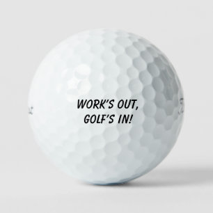 'Arbeit Aus, Golf Ein!' Lustiges Rentengeschenk Golfball
