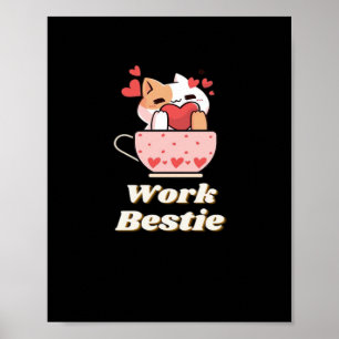 Arbeit Bestie emotionale Hilfe Mitarbeiter, Arbeit Poster