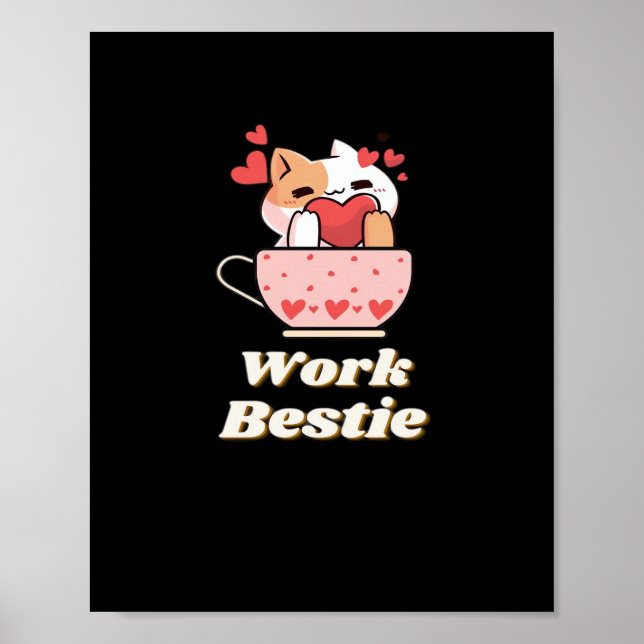 Arbeit Bestie emotionale Hilfe Mitarbeiter, Arbeit Poster (Vorne)