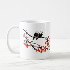 Arbeit Bestie Geschenk für Mitarbeiter Zwei Vögel  Kaffeetasse