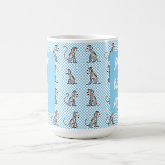 Arbeit den ganzen Tag BLAUE Kaffeetasse (Mittel)