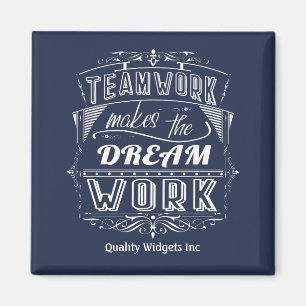 Arbeit des Office-Teams Motivierend Magnet