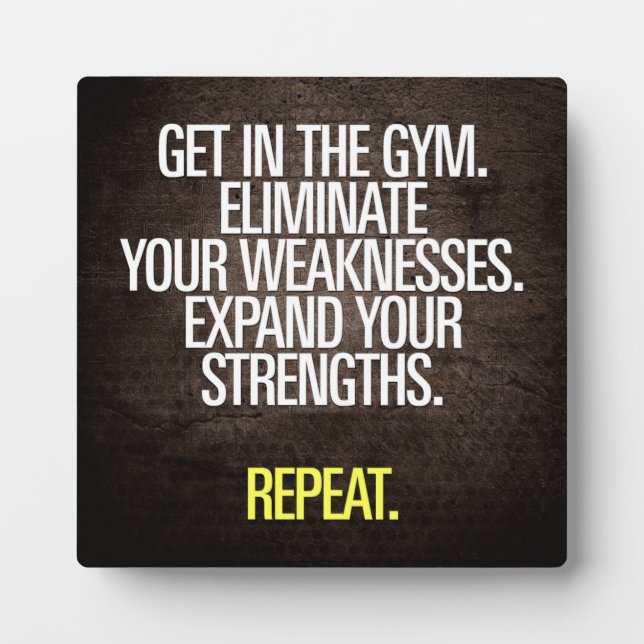 Arbeit f#cking härter - Workout Motivierend Fotoplatte (Vorderseite)