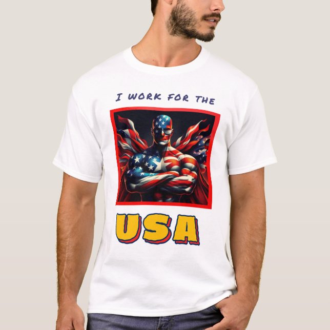 Arbeit für die USA T-Shirt (Vorderseite)