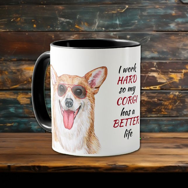 Arbeit für meinen Corgi Hund Tasse (Von Creator hochgeladen)