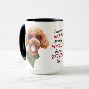 Arbeit für meinen Poodle Hund Tasse