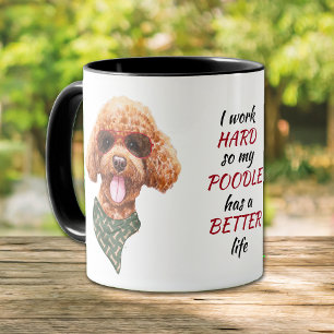 Arbeit für meinen Poodle Hund Tasse