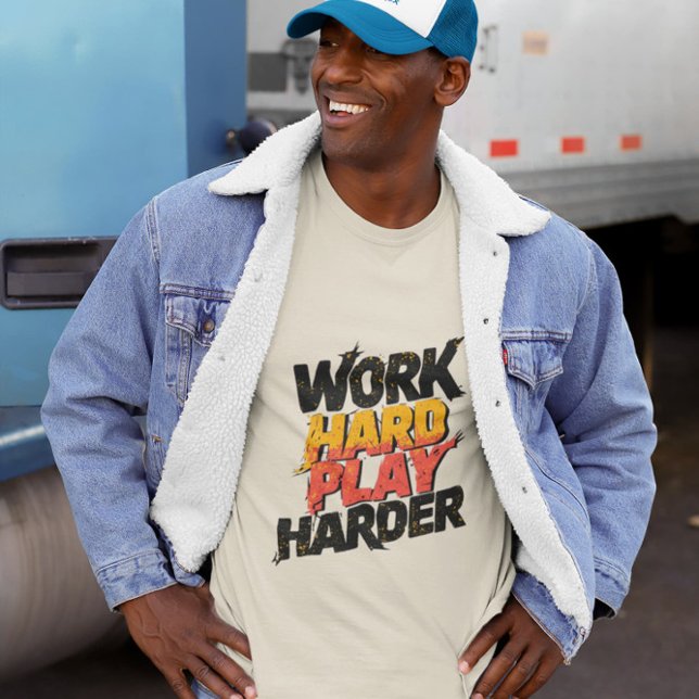 Arbeit harte Arbeit härter - Funny Work Gabe T-Shirt (Von Creator hochgeladen)