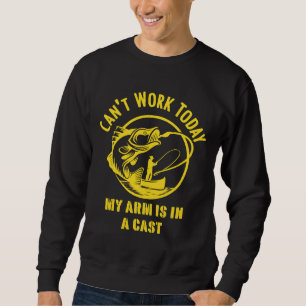 Arbeit heute mein Arm ist in einem T-Shirt gekocht Sweatshirt