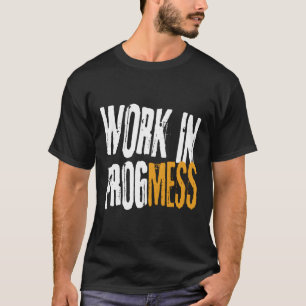 Arbeit im Gange ! Lustige Vintage- Grüppchen-Arbei T-Shirt