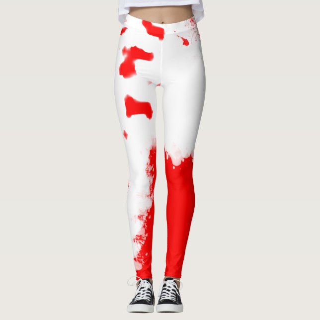 Arbeit in Arbeit Red V2 Leggings (Vorderseite)