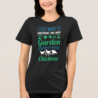 Arbeit in meinem Garten Tri-Blend Shirt