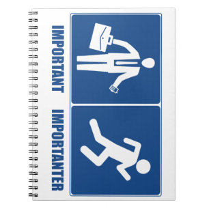 Arbeit ist wichtig, Laufen ist wichtig Notizblock