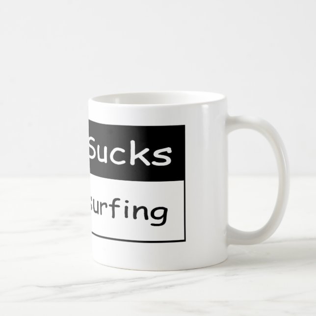 Arbeit ist zum Kotzen Kaffeetasse (Rechts)