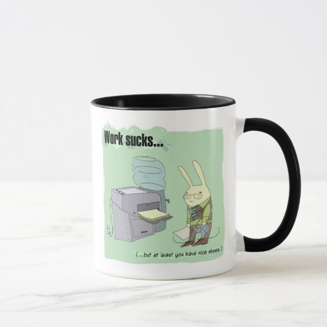 Arbeit ist zum Kotzen Tasse (Rechts)