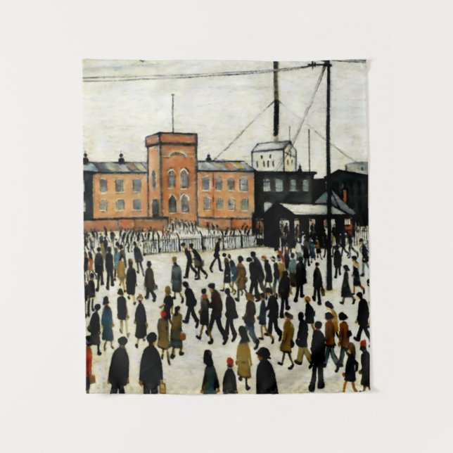 Arbeit L.S Lowry Wandteppich (Vorderseite)