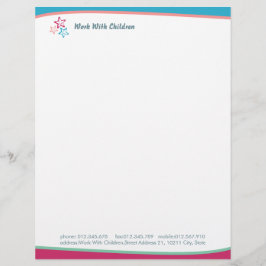 Arbeit mit Kindern Briefkopf