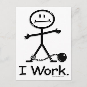 Arbeit Postkarte