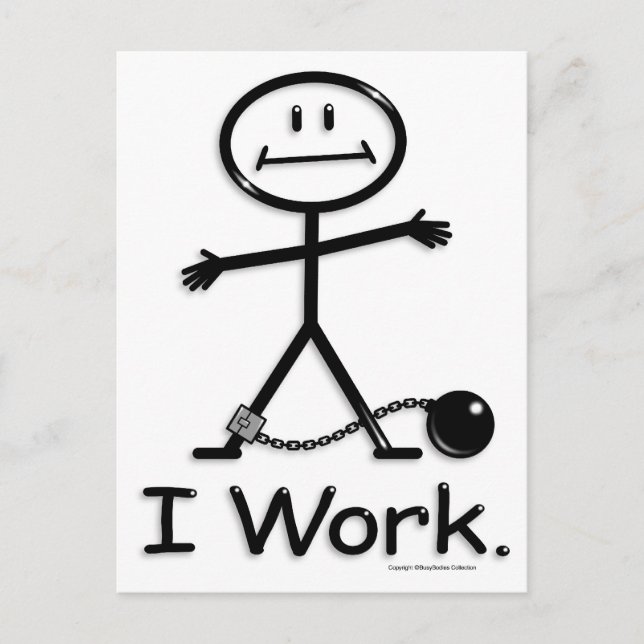 Arbeit Postkarte (Vorderseite)