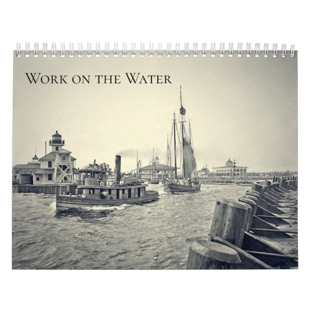 Arbeit über das Wasser Kalender (Titelbild)