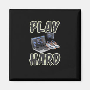 Arbeit und hartes Spiel, so Motivierend Technik un Magnet