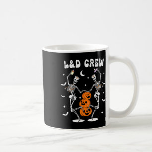 Arbeit und Lieferung Crew Krankenschwester Skeleto Kaffeetasse
