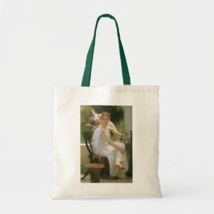 Arbeit unterbrochen von Bouguereau, Engelsporträt Tragetasche