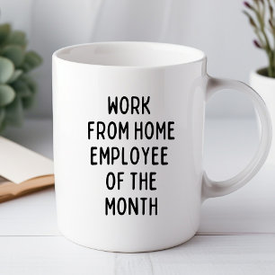 Arbeit-von-zu-Hause-Mitarbeiter-Lustiger-Büro-Bech Tasse