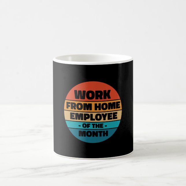 Arbeit von Zuhause Employee - Funny Retro Kaffeetasse (Mittel)