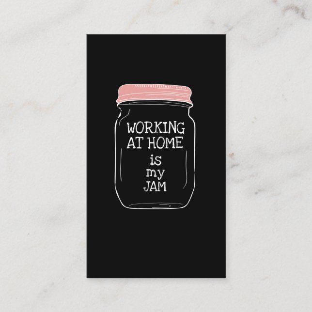 Arbeit von Zuhause Jam Funny Home Job Visitenkarte (Vorderseite)