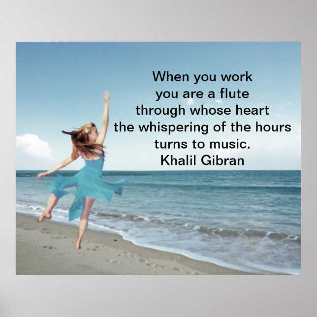 Arbeit wird sichtbar gemacht Liebe Poster (Vorne)