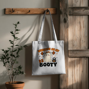 Arbeite an meinem Booty-Geist Fitness-Design Tragetasche