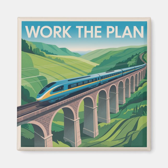 Arbeite den Plan Magnet (Vorne)